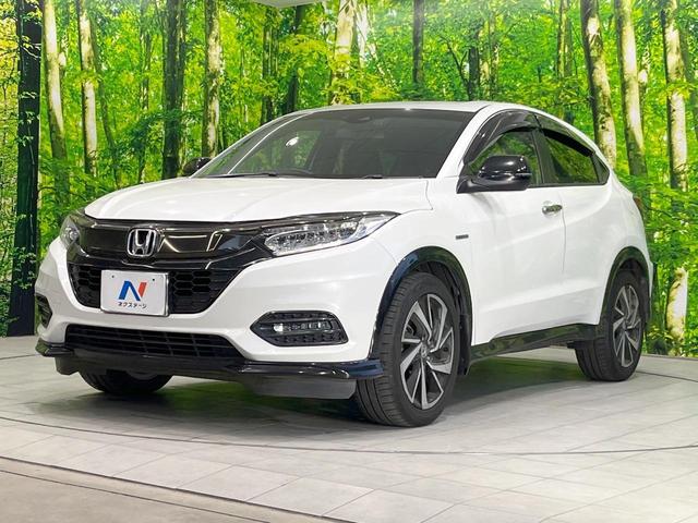 ヴェゼル ハイブリッドＲＳ・ホンダセンシング　純正ＳＤナビ　衝突被害軽減システム　レーダークルーズ　バックカメラ　ドラレコ　スマートキー　ＬＥＤヘッド　ハーフレザーシート　ビルトインＥＴＣ　純正１８インチアルミ　車線逸脱警報　オートライト（27枚目）