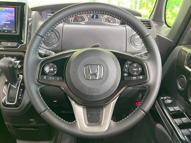 Ｎ－ＢＯＸカスタム Ｇ・Ｌターボホンダセンシング　両側電動ドア　ＳＤナビ　バックカメラ　衝突被害軽減システム　レーダークルーズ　ハーフレザーシート　ドラレコ　コーナーセンサー　スマートキー　ＬＥＤヘッド　ビルトインＥＴＣ　純正１５インチアルミ（11枚目）