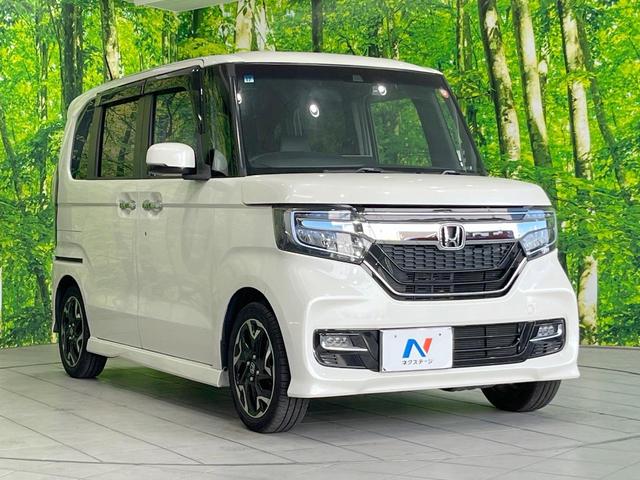 Ｎ－ＢＯＸカスタム Ｇ・Ｌターボホンダセンシング　両側電動ドア　ＳＤナビ　バックカメラ　衝突被害軽減システム　レーダークルーズ　ハーフレザーシート　ドラレコ　コーナーセンサー　スマートキー　ＬＥＤヘッド　ビルトインＥＴＣ　純正１５インチアルミ（16枚目）