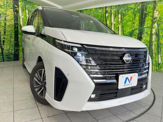 セレナ ハイウェイスターＶ　両側電動ドア　全周囲カメラ　衝突被害軽減システム　レーダークルーズ　禁煙車　コーナーセンサー　スマートキー　ＬＥＤヘッド　ビルトインＥＴＣ　純正１６インチアルミ　オートライト　デュアルエアコン（12枚目）