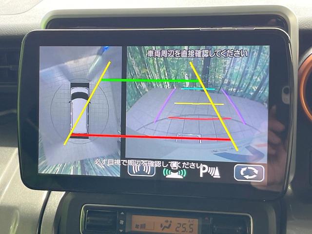 スペーシアギア ハイブリッドＸＺ　ターボ　両側電動ドア　ＳＤナビ　全周囲カメラ　衝突被害軽減システム　禁煙車　ドラレコ　コーナーセンサー　スマートキー　ＬＥＤヘッド　ビルトインＥＴＣ　クルコン　車線逸脱警報　オートライト　オートエアコン（4枚目）