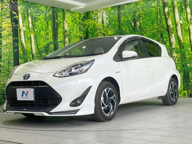 アクア Ｇソフトレザーセレクション　エアロ　バックカメラ　衝突被害軽減システム　禁煙車　合皮シート　スマートキー　ＬＥＤヘッド　ビルトインＥＴＣ　クルコン　純正１５インチアルミ　オートハイビーム　車線逸脱警報　オートライト（21枚目）