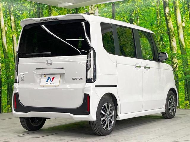 N-BOXカスタム ベースグレード 純正ディスプレイオーディオ 衝突被害軽減システム レーダークルーズ 両側電動ドア バックカメラ ドラレコ コーナーセンサー スマートキー LEDヘッド ETC 純正14インチアルミ オートライト(17枚目)