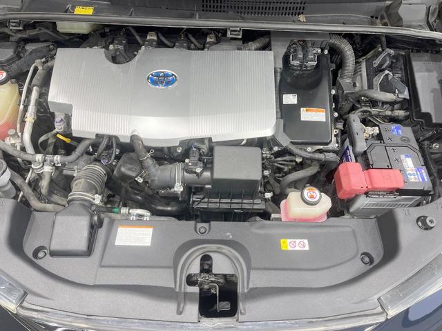 プリウス Ｓセーフティプラス　フルエアロ　ＳＤナビ　バックカメラ　衝突被害軽減システム　レーダークルーズ　禁煙車　レザー調シート　コーナーセンサー　スマートキー　ＬＥＤヘッド　ビルトインＥＴＣ　車線逸脱警報　オートライト（18枚目）