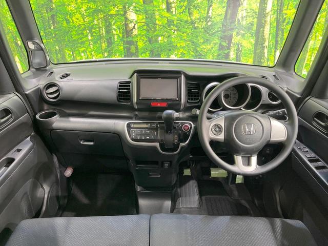 Ｎ－ＢＯＸ Ｇ　ＳＳパッケージ　両側電動ドア　ＳＤナビ　バックカメラ　禁煙車　スマートキー　純正１４インチアルミ　ＣＤ　地デジ　盗難防止装置　トラクションコントロール　オートエアコン（2枚目）