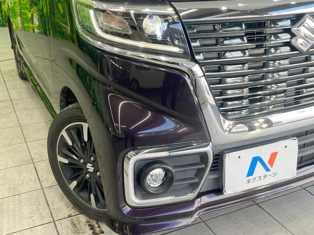 スペーシアカスタム ハイブリッドXS SDナビ 衝突被害軽減システム 両側電動ドア バックカメラ スマートキー LEDヘッド シートヒーター ハーフレザーシート コーナーセンサー ビルトインETC 純正15インチアルミ(12枚目)