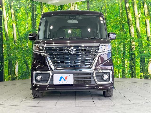 スペーシアカスタム ハイブリッドXS SDナビ 衝突被害軽減システム 両側電動ドア バックカメラ スマートキー LEDヘッド シートヒーター ハーフレザーシート コーナーセンサー ビルトインETC 純正15インチアルミ(14枚目)