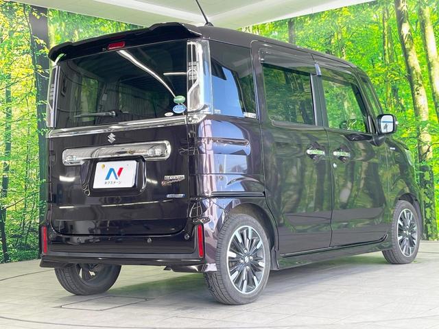 スペーシアカスタム ハイブリッドXS SDナビ 衝突被害軽減システム 両側電動ドア バックカメラ スマートキー LEDヘッド シートヒーター ハーフレザーシート コーナーセンサー ビルトインETC 純正15インチアルミ(17枚目)