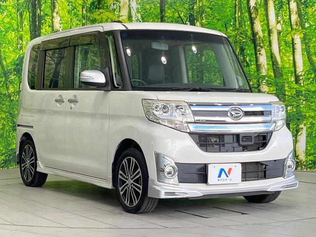 タント カスタムＲＳ　トップエディションＳＡ　純正ＳＤナビ　衝突被害軽減装置　両側電動ドア　後席モニター　バックカメラ　スマートキー　ＬＥＤヘッド　ハーフレザーシート　純正１５インチアルミ　オートライト　オートエアコン　Ｂｌｕｅｔｏｏｔｈ　ＣＤ（16枚目）