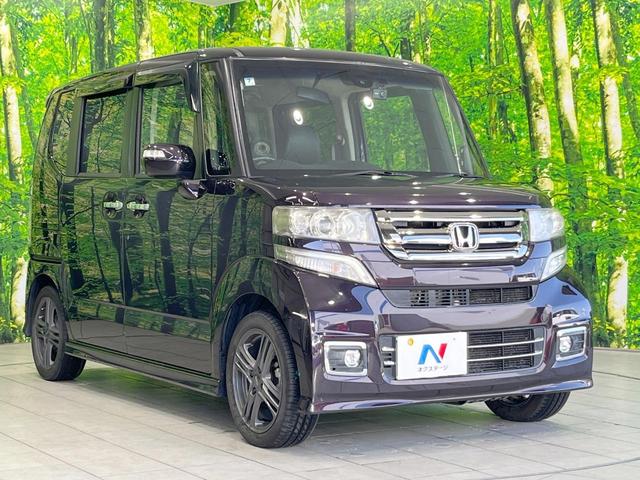 Ｎ－ＢＯＸカスタム Ｇ・ターボＬパッケージ　両側電動ドア　純正ＳＤナビ　バックカメラ　１００Ｖ電源　衝突被害軽減システム　禁煙車　ハーフレザーシート　ドラレコ　スマートキー　ＨＩＤヘッド　ビルトインＥＴＣ　クルコン　純正１５インチアルミ（16枚目）