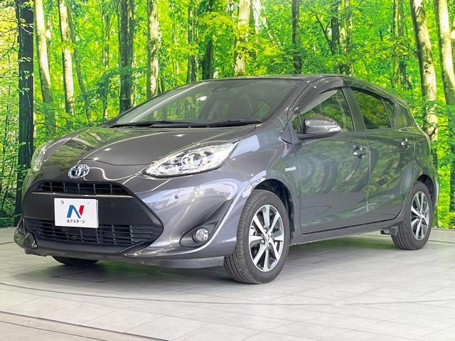 アクア Ｇソフトレザーセレクション　純正ＳＤナビ　バックカメラ　衝突被害軽減システム　レーダークルーズ　禁煙車　レザーシート　ドラレコ　コーナーセンサー　スマートキー　ＬＥＤヘッド　ビルトインＥＴＣ　純正１５インチアルミ（21枚目）