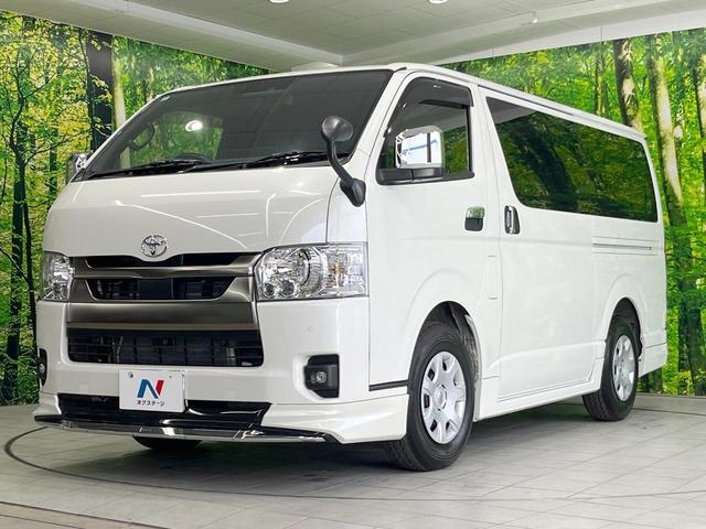 ハイエースバン ロングスーパーＧＬ　ダークプライムＳ　ディーゼル（軽油）　フルエアロ　全周囲カメラ　衝突被害軽減システム　ハーフレザーシート　スマートキー　ＬＥＤヘッド　オートハイビーム　車線逸脱警報　オートライト　オートエアコン（28枚目）