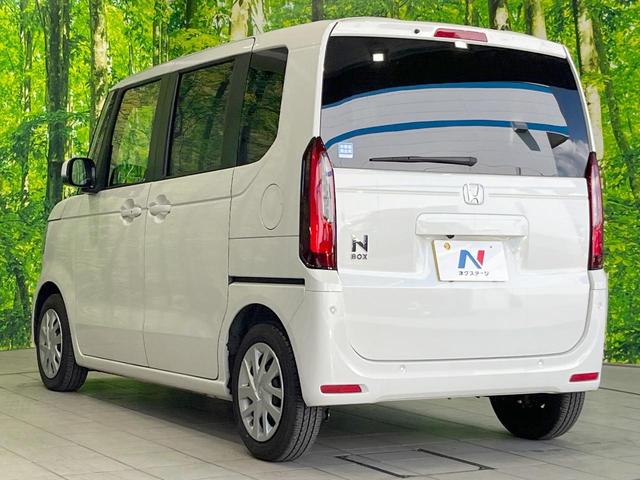 Ｎ－ＢＯＸ ベースグレード　電動スライドドア　衝突被害軽減装置　レーダークルーズ　禁煙車　コーナーセンサー　スマートキー　ＬＥＤヘッド　車線逸脱警報　誤発信抑制装置　オートエアコン　ＣＤプレイヤー　盗難防止装置（26枚目）