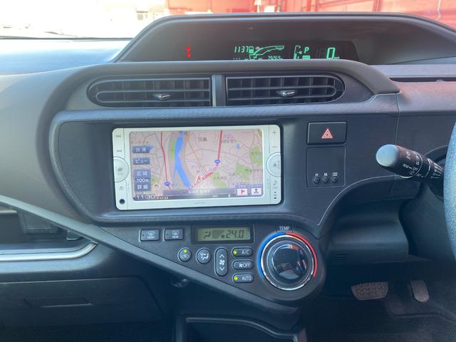 アクア Ｇ　禁煙車　ナビ　バックカメラ　ＴＶ　Ｂｌｕｅｔｏｏｔｈ　キーレス　ＥＴＣ　トヨタディーラー整備歴（11枚目）