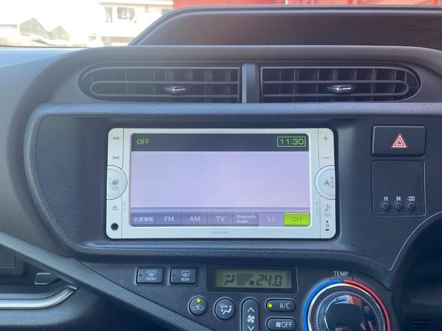 アクア Ｇ　禁煙車　ナビ　バックカメラ　ＴＶ　Ｂｌｕｅｔｏｏｔｈ　キーレス　ＥＴＣ　トヨタディーラー整備歴（13枚目）