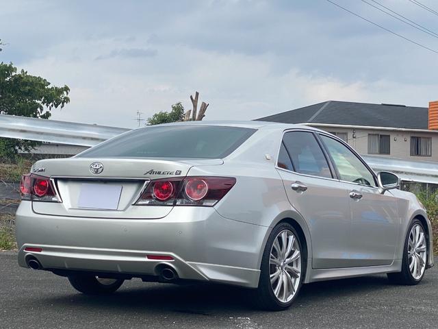 クラウン アスリートS-T 禁煙車 TV バックカメラ Bluetooth 前後ドラレコ コーナーセンサー スマートキー2個 ローダウン 純正アルミ有り(3枚目)