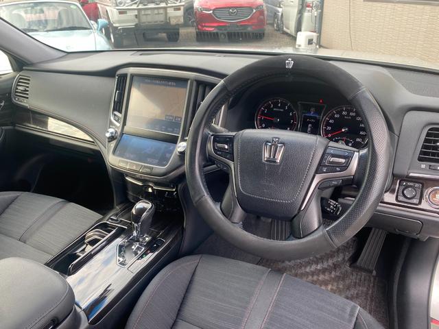 クラウン アスリートS-T 禁煙車 TV バックカメラ Bluetooth 前後ドラレコ コーナーセンサー スマートキー2個 ローダウン 純正アルミ有り(5枚目)