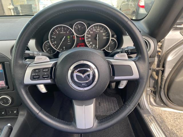 ロードスター ＶＳ　ＲＨＴ　ＢＢＳ１７インチアルミ　レカロシート　パドルシフト　シートヒーター　ＥＴＣ　柿本マフラー改（9枚目）