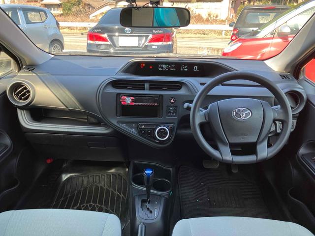 アクア Ｌ　ドライブレコーダー　ＥＴＣ　電動格納ミラー　ＣＶＴ　盗難防止システム　衝突安全ボディ　ＡＢＳ　ＥＳＣ　ＣＤ　エアコン（2枚目）