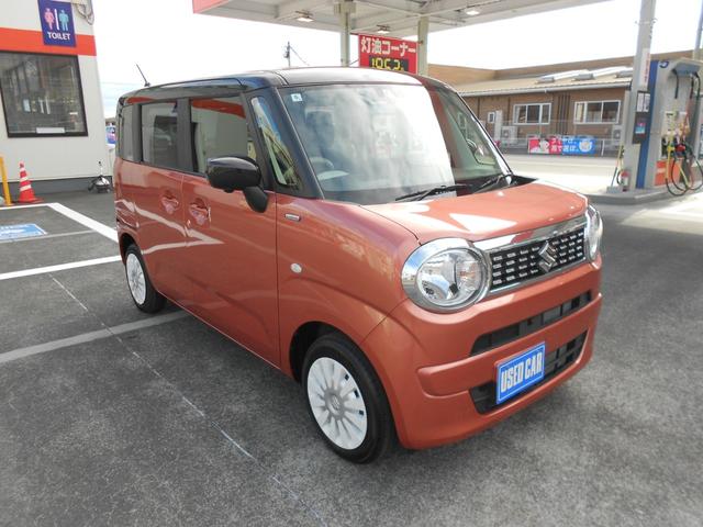 ワゴンＲスマイル ハイブリッドＳ　デュアルカメラブレーキサポート／走行３３３０キロ／純正９インチナビ・フルセグＴＶ／全方位モニター／プッシュスタート／両側電動スライドドア／ＬＥＤライト／シートヒーター／ヘッドアップディスプレイ／禁煙車（3枚目）