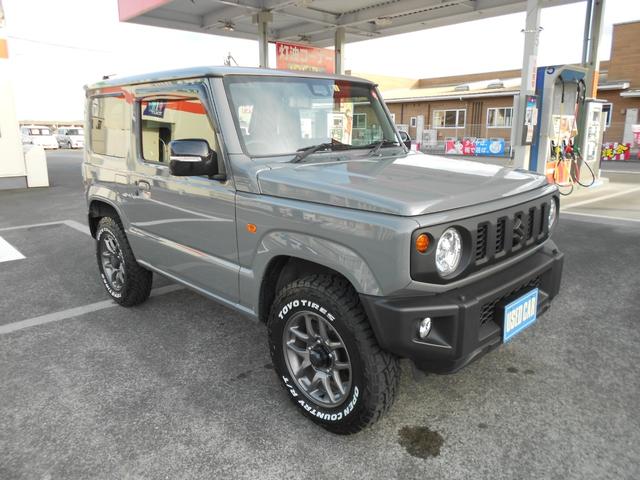 ジムニー XC デュアルカメラブレーキサポート/ケンウッド8インチフルセグナビ/Bモニター/ETC/前後ドラレコ/クルコン/プッシュスタート/前席革調シートカバー/LEDライト/シートヒーター/純正アルミ/禁煙車(3枚目)