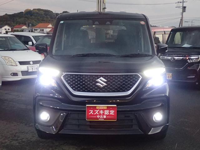 凛としたフェイスが魅力のフロントデザイン！白い光・ハイレスポンス、低燃費の【ＬＥＤヘッドランプ】！