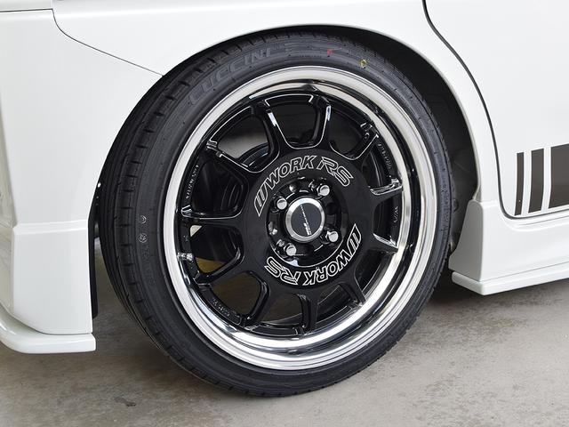 スペーシアカスタム 　バタフライシステムエアロパーツ・ファイナルコネクション新品車高調・ＷＯＲＫ　エモーション１６インチ新品アルミホイール・新品ルッチーニタイヤ（18枚目）
