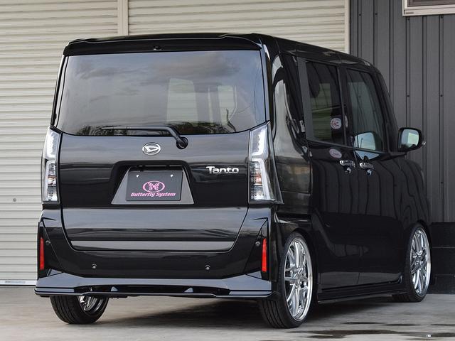 タント カスタムＲＳ　新品バタフライシステムエアロパーツ　新品ＷＯＲＫ１７インチホイール　新品ＬＵＣＣＩＮＩ１７インチタイヤ　新品ブリッツ車高調　純正９インチディスプレィオーディオ　両側電動スライドドア　純正部品有り（5枚目）