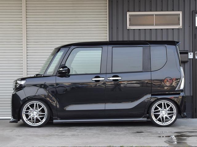 タント カスタムＲＳ　新品バタフライシステムエアロパーツ　新品ＷＯＲＫ１７インチホイール　新品ＬＵＣＣＩＮＩ１７インチタイヤ　新品ブリッツ車高調　純正９インチディスプレィオーディオ　両側電動スライドドア　純正部品有り（9枚目）