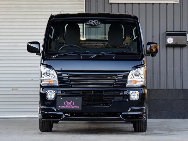 キャリイトラック ＫＣエアコン・パワステ　４ＷＤ　ＭＴ　バタフライシステムエアロ　ワーク１５インチアルミ　ハンコック１５インチタイヤ　ＬＥＤヘッドライト　キーレス　ＩＮＴＥＣ　ＬＥＤテール　クラッチオシートカバー（7枚目）