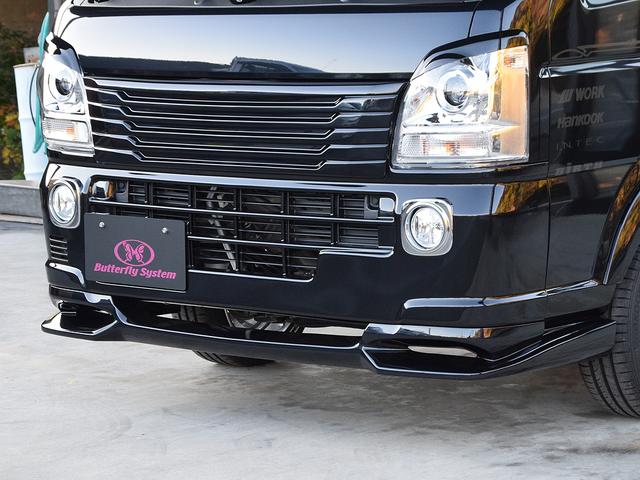 キャリイトラック ＫＣエアコン・パワステ　４ＷＤ　ＭＴ　バタフライシステムエアロ　ワーク１５インチアルミ　ハンコック１５インチタイヤ　ＬＥＤヘッドライト　キーレス　ＩＮＴＥＣ　ＬＥＤテール　クラッチオシートカバー（8枚目）