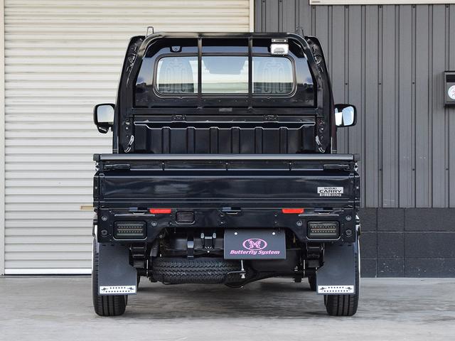 キャリイトラック ＫＣエアコン・パワステ　４ＷＤ　ＭＴ　バタフライシステムエアロ　ワーク１５インチアルミ　ハンコック１５インチタイヤ　ＬＥＤヘッドライト　キーレス　ＩＮＴＥＣ　ＬＥＤテール　クラッチオシートカバー（15枚目）
