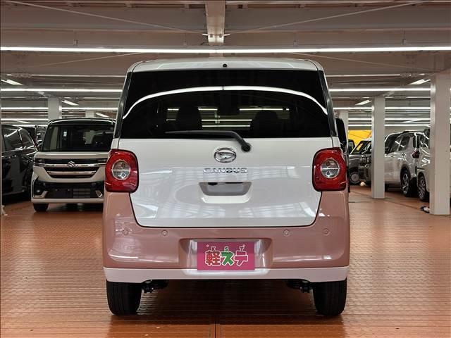 ムーヴキャンバス ストライプスＧ　届出済未使用車　ブレーキサポート　ソナー　アイドリングストップ　両側電動スライドドア　スマートキー　プッシュスタート　Ｗシートヒーター　ＬＥＤヘッドライト　オートライト　オートエアコン（6枚目）