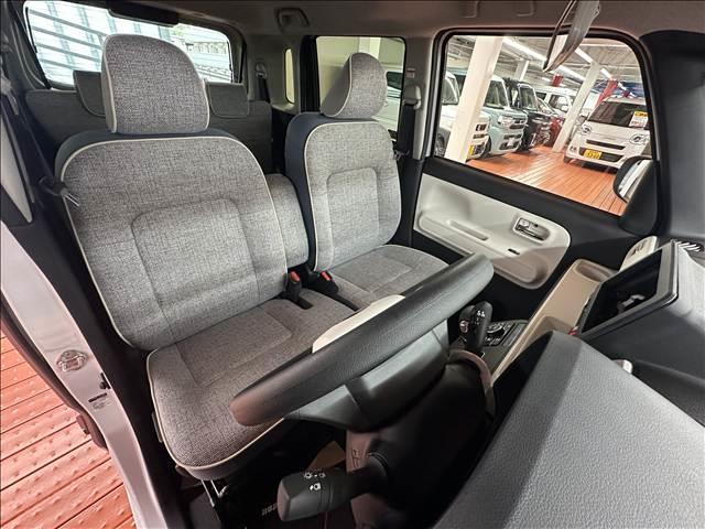 ムーヴキャンバス ストライプスＧ　届出済未使用車　ブレーキサポート　ソナー　アイドリングストップ　両側電動スライドドア　スマートキー　プッシュスタート　Ｗシートヒーター　ＬＥＤヘッドライト　オートライト　オートエアコン（17枚目）