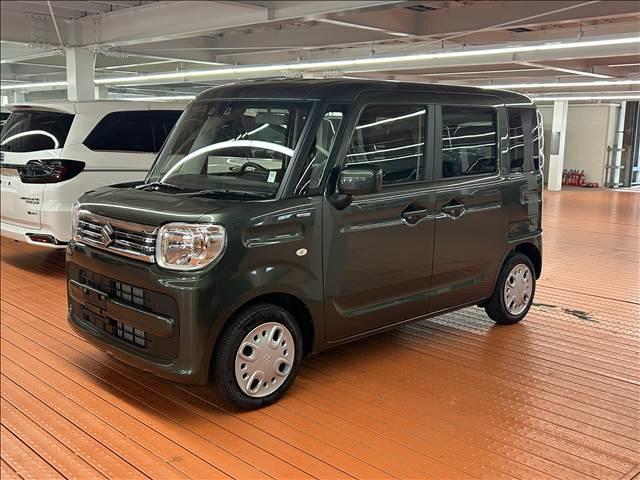 スペーシア ハイブリッドＸ　届出済未使用車　ブレーキサポート　レーンサポート　ソナー　クルーズコントロール　ＬＥＤヘッドライト　アイドリングストップ　両側電動スライドドア　Ｗシートヒーター　オートライト（5枚目）