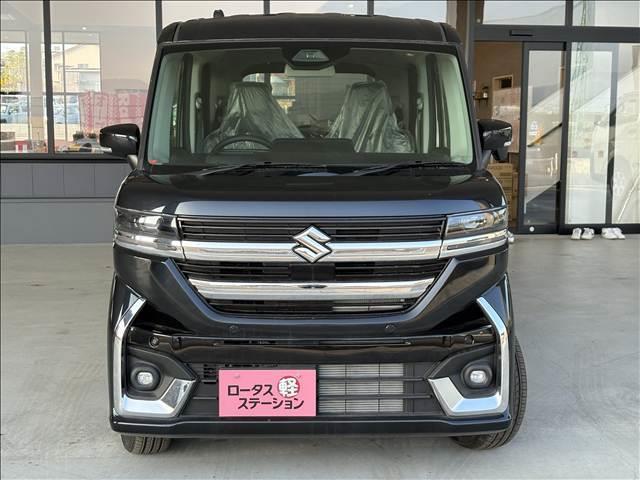 スペーシアカスタム ハイブリッドＸＳ　届出済未使用車　ブレーキサポート　レーンサポート　ソナー　両側電動スライドドア　クルーズコントロール　シートヒーター　スマートキー　プッシュスタート　オートライト　オートエアコン（4枚目）