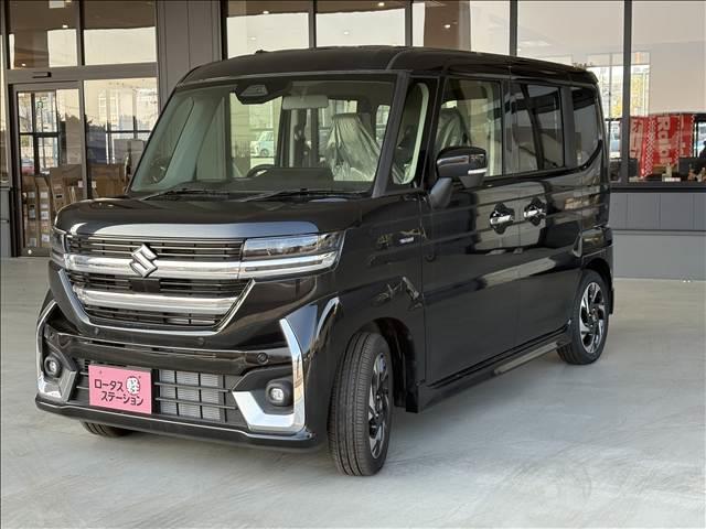 スペーシアカスタム ハイブリッドＸＳ　届出済未使用車　ブレーキサポート　レーンサポート　ソナー　両側電動スライドドア　クルーズコントロール　シートヒーター　スマートキー　プッシュスタート　オートライト　オートエアコン（5枚目）