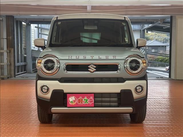 ハスラー ハイブリッドＸ　届出済未使用車　２トーンカラー仕様車　ブレーキサポート　レーンサポート　クルーズコントロール　ＬＥＤヘッドライト　ソナー　シートヒーター　スマートキー　アイドリングストップ　オートエアコン（3枚目）