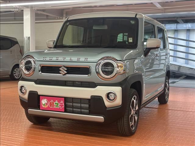 ハスラー ハイブリッドＸ　届出済未使用車　２トーンカラー仕様車　ブレーキサポート　レーンサポート　クルーズコントロール　ＬＥＤヘッドライト　ソナー　シートヒーター　スマートキー　アイドリングストップ　オートエアコン（4枚目）