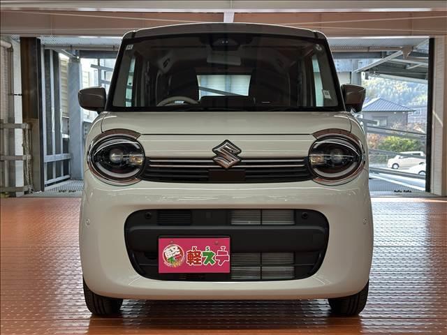 ワゴンＲスマイル ハイブリッドＳ　２トーンルーフパッケージ装着車　届出済未使用車　ブレーキサポート　ソナー　左側電動スライドドア　オートライト　シートヒーター　スマートキー　プッシュスタート　アイドリングストップ　オートライト　オートエアコン　２トーンルーフ仕様車（4枚目）