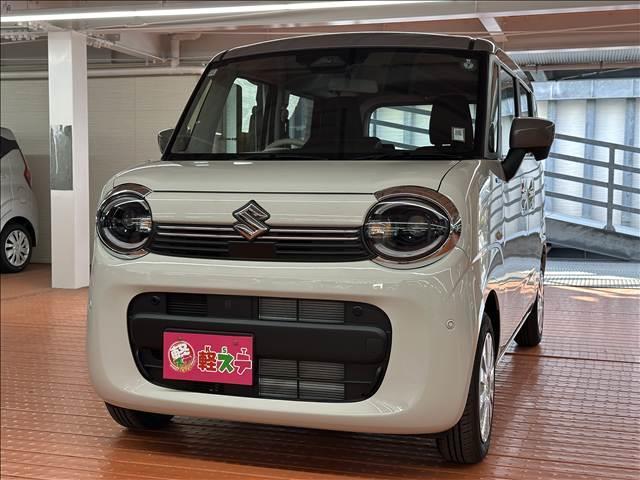 ワゴンＲスマイル ハイブリッドＳ　２トーンルーフパッケージ装着車　届出済未使用車　ブレーキサポート　ソナー　左側電動スライドドア　オートライト　シートヒーター　スマートキー　プッシュスタート　アイドリングストップ　オートライト　オートエアコン　２トーンルーフ仕様車（5枚目）