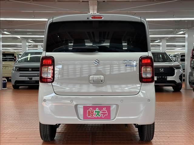 ワゴンＲスマイル ハイブリッドＳ　２トーンルーフパッケージ装着車　届出済未使用車　ブレーキサポート　ソナー　左側電動スライドドア　オートライト　シートヒーター　スマートキー　プッシュスタート　アイドリングストップ　オートライト　オートエアコン　２トーンルーフ仕様車（6枚目）