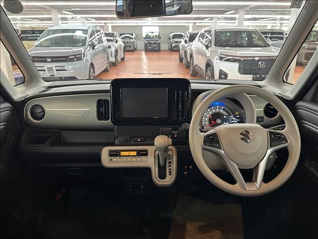 ワゴンＲスマイル ハイブリッドＳ　２トーンルーフパッケージ装着車　届出済未使用車　ブレーキサポート　ソナー　左側電動スライドドア　オートライト　シートヒーター　スマートキー　プッシュスタート　アイドリングストップ　オートライト　オートエアコン　２トーンルーフ仕様車（10枚目）