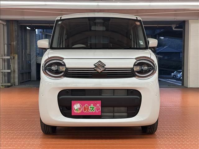 ワゴンＲスマイル ハイブリッドＳ　届出済未使用車　ブレーキサポート　ソナー　左側電動スライドドア　オートライト　シートヒーター　スマートキー　プッシュスタート　アイドリングストップ　ピュアホワイトパール塗装（4枚目）