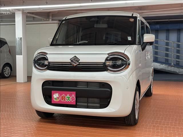 ワゴンＲスマイル ハイブリッドＳ　届出済未使用車　ブレーキサポート　ソナー　左側電動スライドドア　オートライト　シートヒーター　スマートキー　プッシュスタート　アイドリングストップ　ピュアホワイトパール塗装（5枚目）