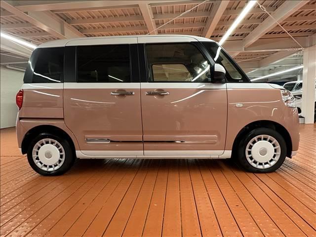 ムーヴキャンバス ストライプスＧ　届出済未使用車　ブレーキサポート　ソナー　アイドリングストップ　両側電動スライドドア　スマートキー　プッシュスタート　Ｗシートヒーター　ＬＥＤヘッドライト　オートマチックハイビーム　オートエアコン（8枚目）