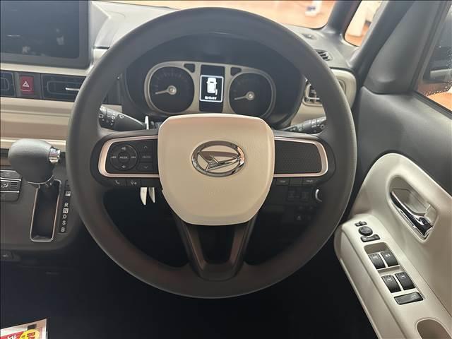 ムーヴキャンバス ストライプスＧ　届出済未使用車　ブレーキサポート　ソナー　アイドリングストップ　両側電動スライドドア　スマートキー　プッシュスタート　Ｗシートヒーター　ＬＥＤヘッドライト　オートマチックハイビーム　オートエアコン（12枚目）