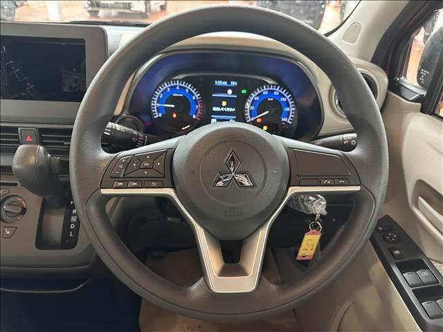 ｅＫワゴン Ｍ　届出済未使用車　ブレーキサポート　レーンサポート　ソナー　オートライト　キーレス　アイドリングストップ　Ｗシートヒーター　サイドＷエアバック　電動格納ミラー（14枚目）