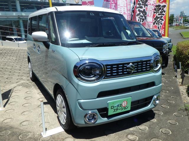 ワゴンＲスマイル ハイブリッドＸ　届出済未使用車　ブレーキサポート　レーンサポート　ソナー　両側電動スライドドア　オートライト　シートヒーター　ＬＥＤヘッドライト　スマートキー　プッシュスタート　アイドリングストップ　オートエアコン（54枚目）