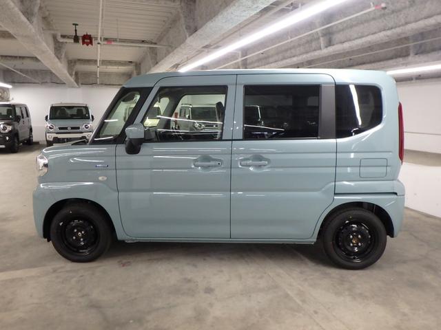 スペーシア ハイブリッドＧ　届出済未使用車　レーンサポート　ソナー　アイドリングストップ　スマートキー　プッシュスタート　オートライト　オートエアコン　サイドＷエアバック　電動格納ミラー（6枚目）
